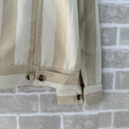 Beige Cotton Plain Trucker - Men's