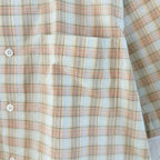Cream Cotton Gingham Short-Sleeve - Men's