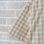 Cream Cotton Gingham Short-Sleeve - Men's
