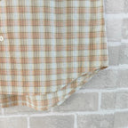 Cream Cotton Gingham Short-Sleeve - Men's