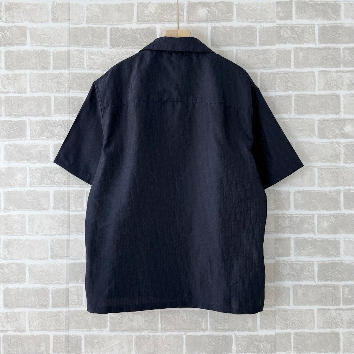 Navy Cotton Camp Collar Short-Sleeve - Men's