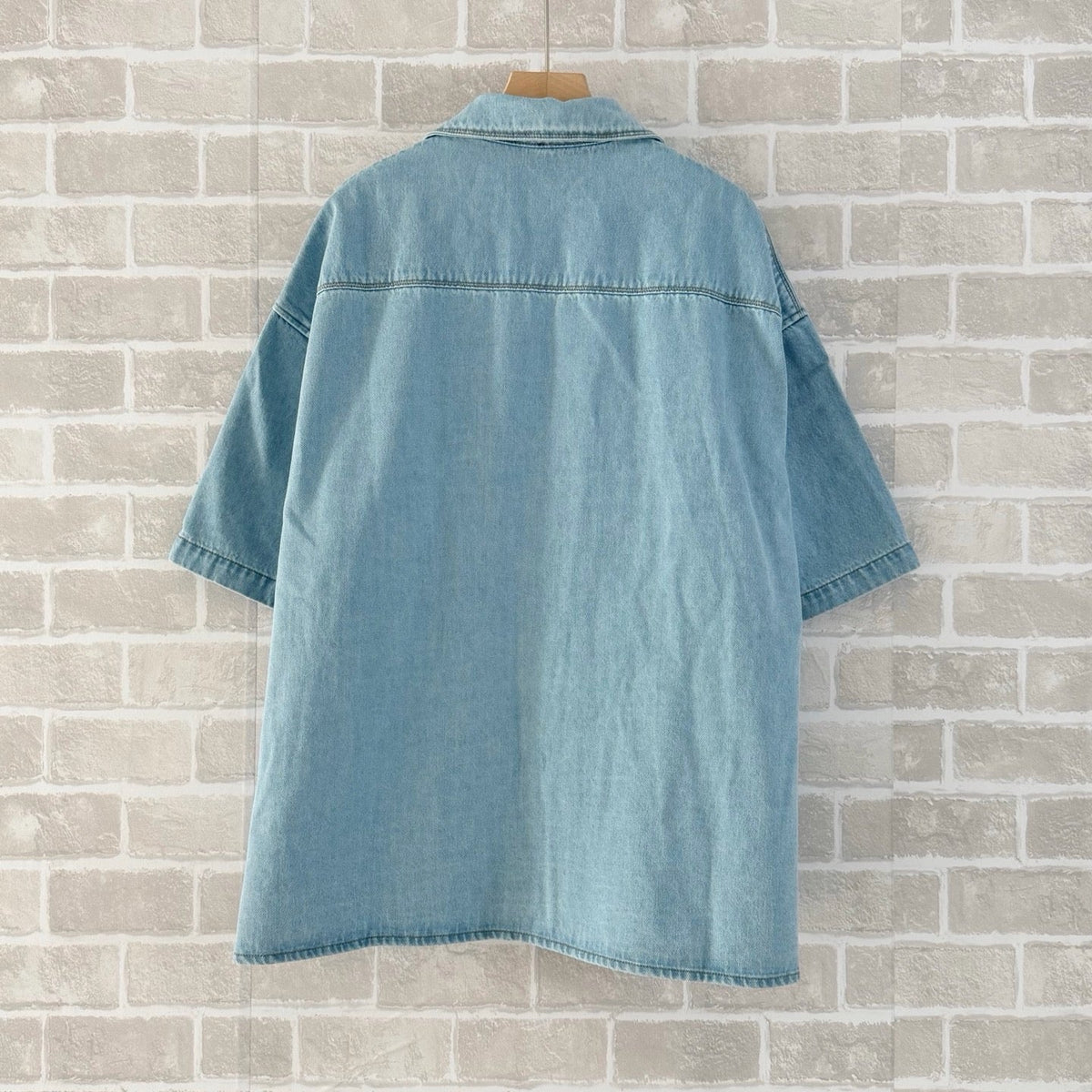 Blue Denim Anagram Short-Sleeve - Men's