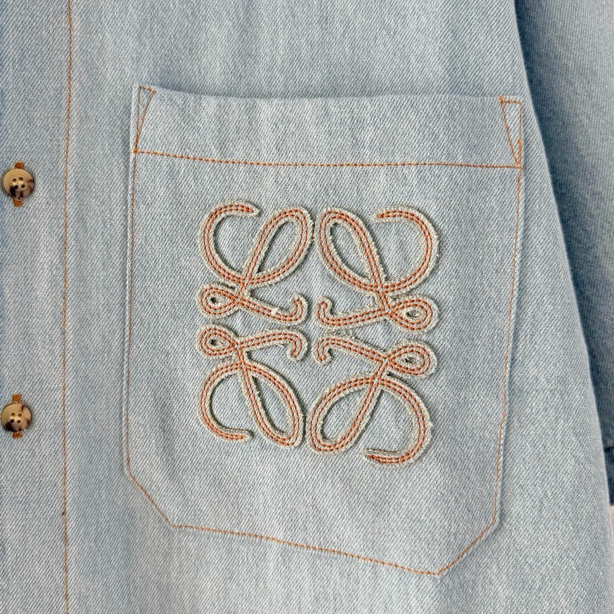 Blue Denim Anagram Short-Sleeve - Men's