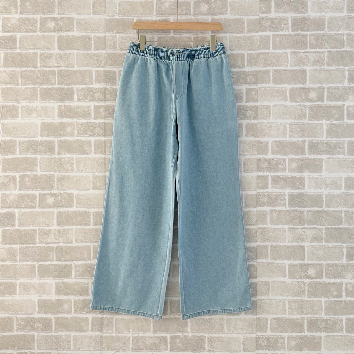 Blue Denim Elasticated Wide-Leg - Men's