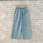 Blue Denim Elasticated Wide-Leg - Men's