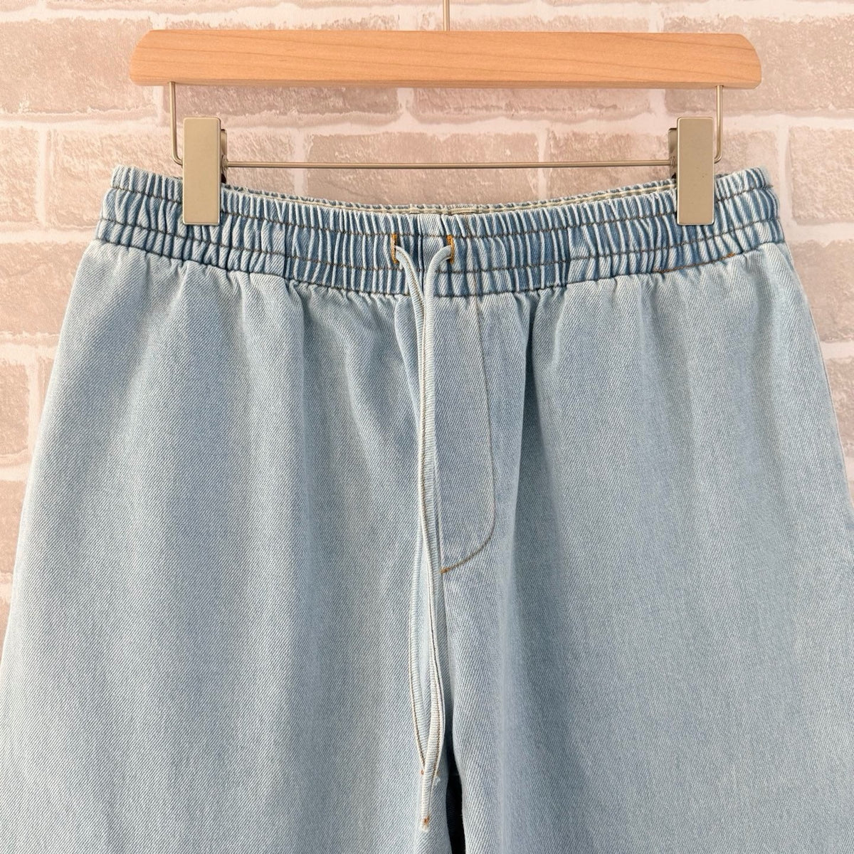 Blue Denim Elasticated Wide-Leg - Men's