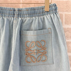 Blue Denim Elasticated Wide-Leg - Men's