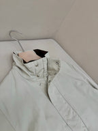 Navy Wool Stand Collar Blouson - Men's