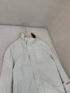 Navy Wool Stand Collar Blouson - Men's