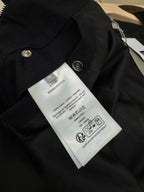 Navy Wool Stand Collar Blouson - Men's