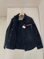 Black Denim Pocket Long-Sleeve - Men's