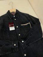 Black Denim Pocket Long-Sleeve - Men's