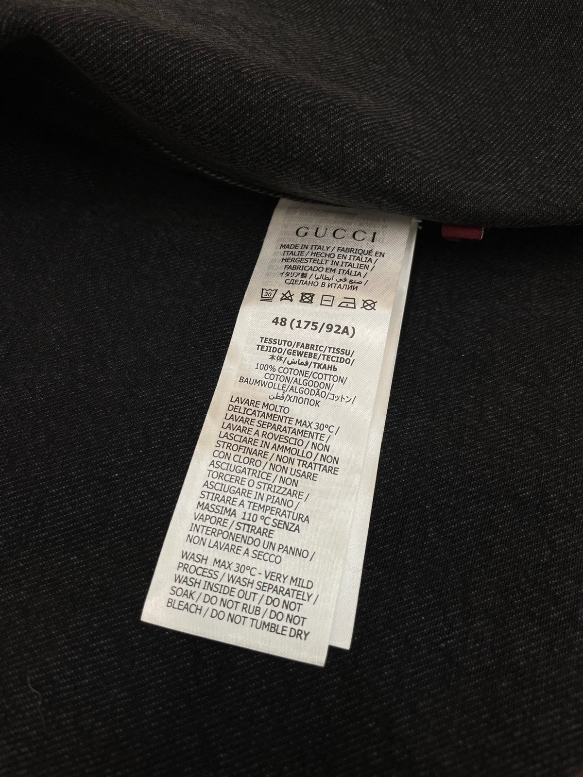 Black Denim Pocket Long-Sleeve - Men's