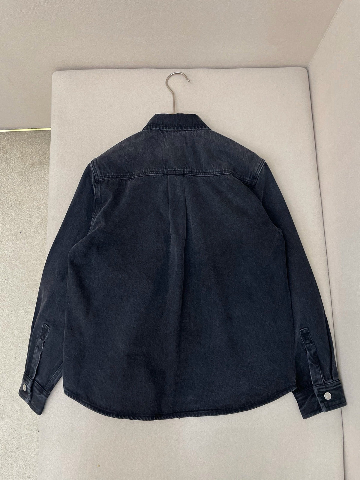 Black Denim Pocket Long-Sleeve - Men's
