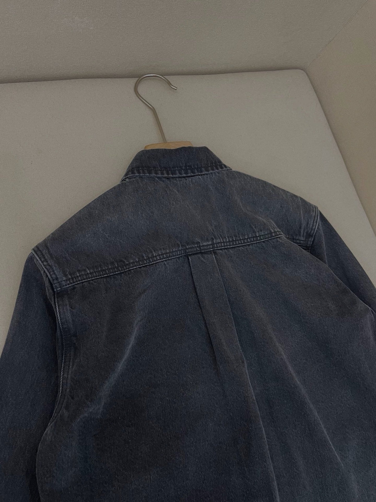 Black Denim Pocket Long-Sleeve - Men's