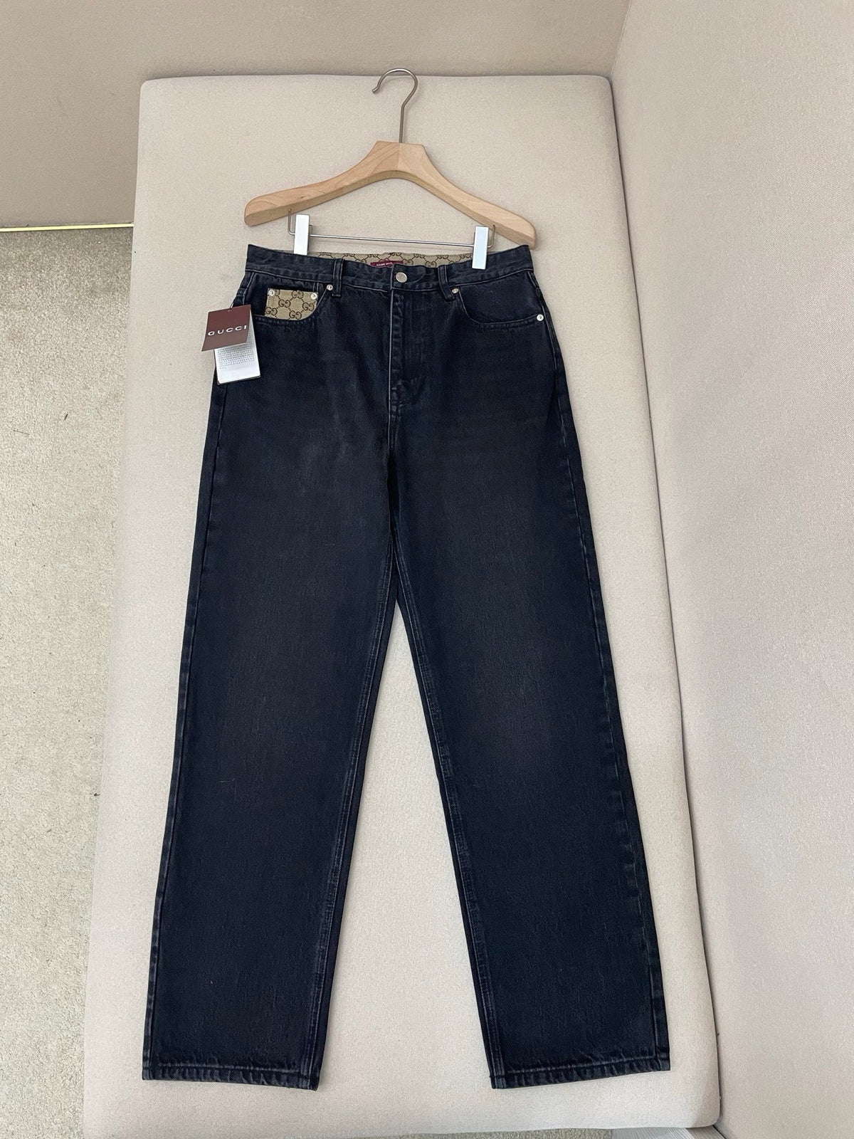 Navy Denim Plain Straight - Women's