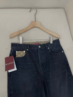 Navy Denim Plain Straight - Women's