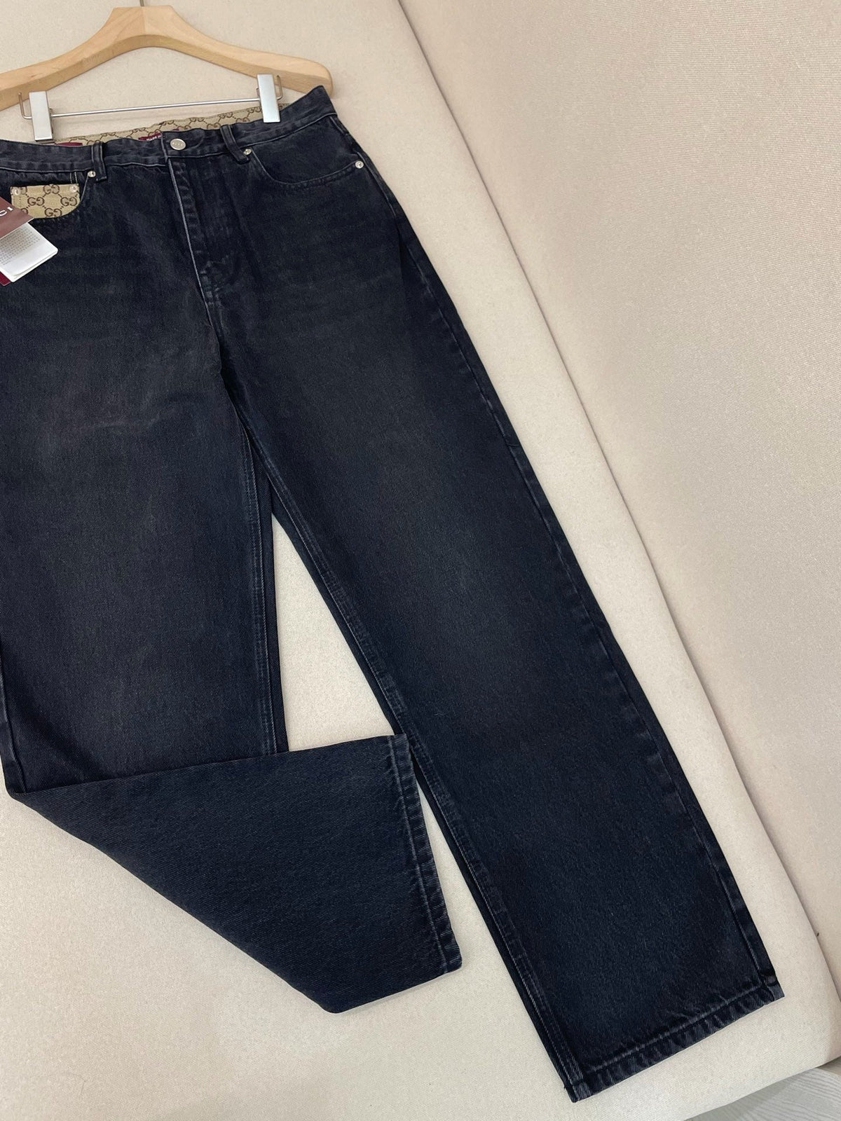 Navy Denim Plain Straight - Women's