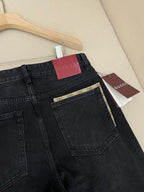 Navy Denim Plain Straight - Women's