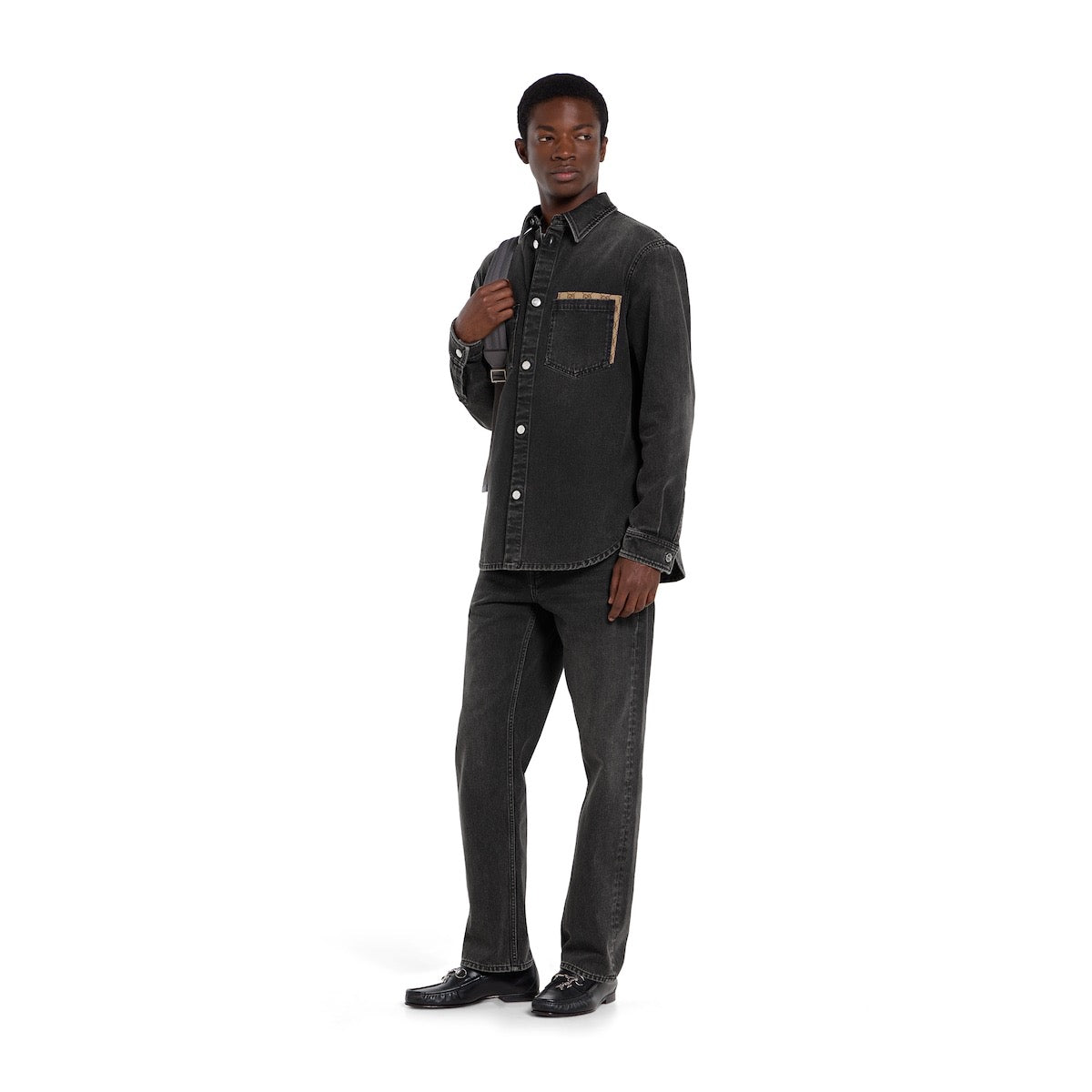 Navy Denim Plain Straight - Women's