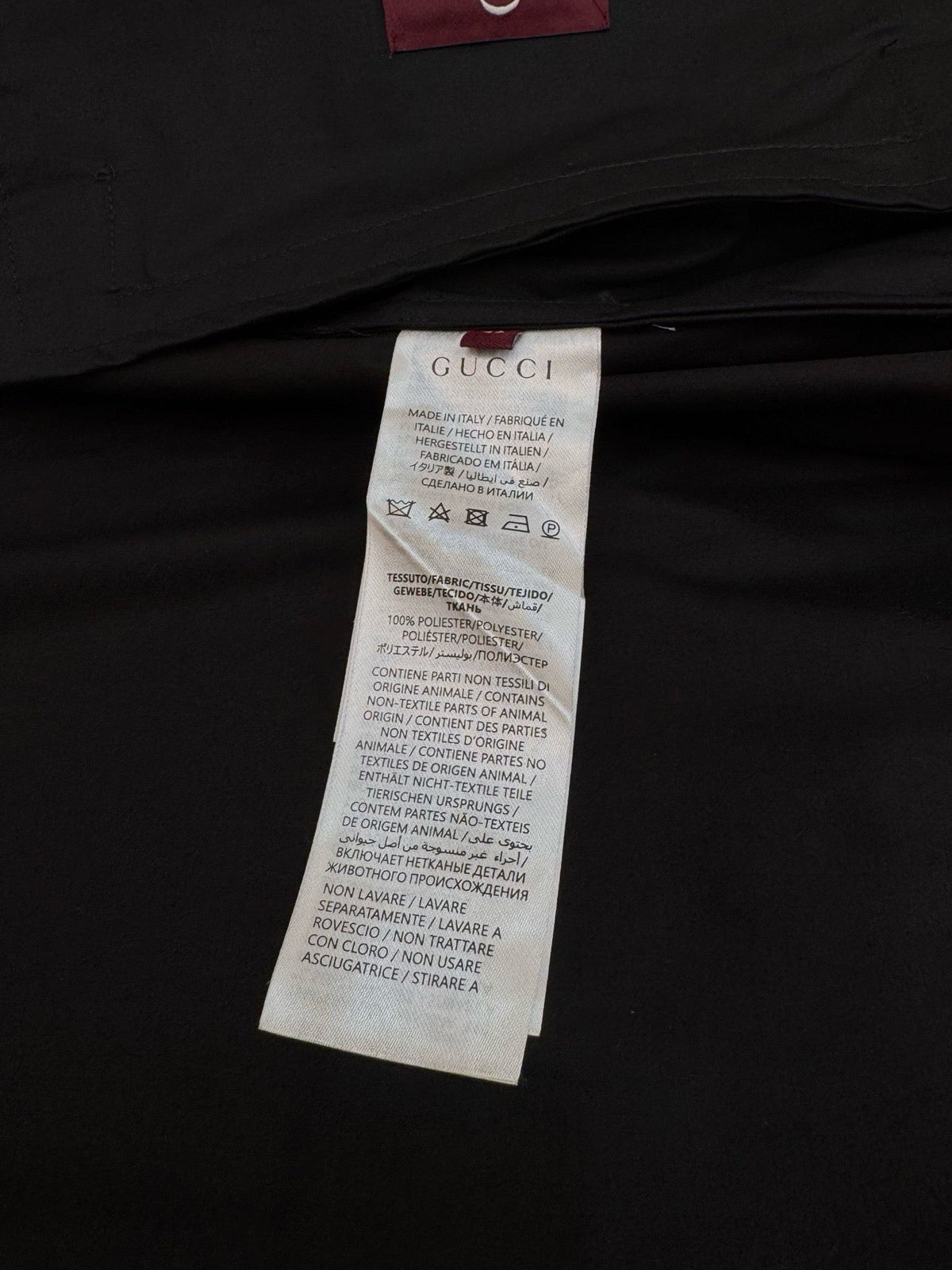 Black Nylon Plain Hooded - Men's
