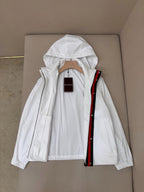 Black Nylon Plain Hooded - Men's