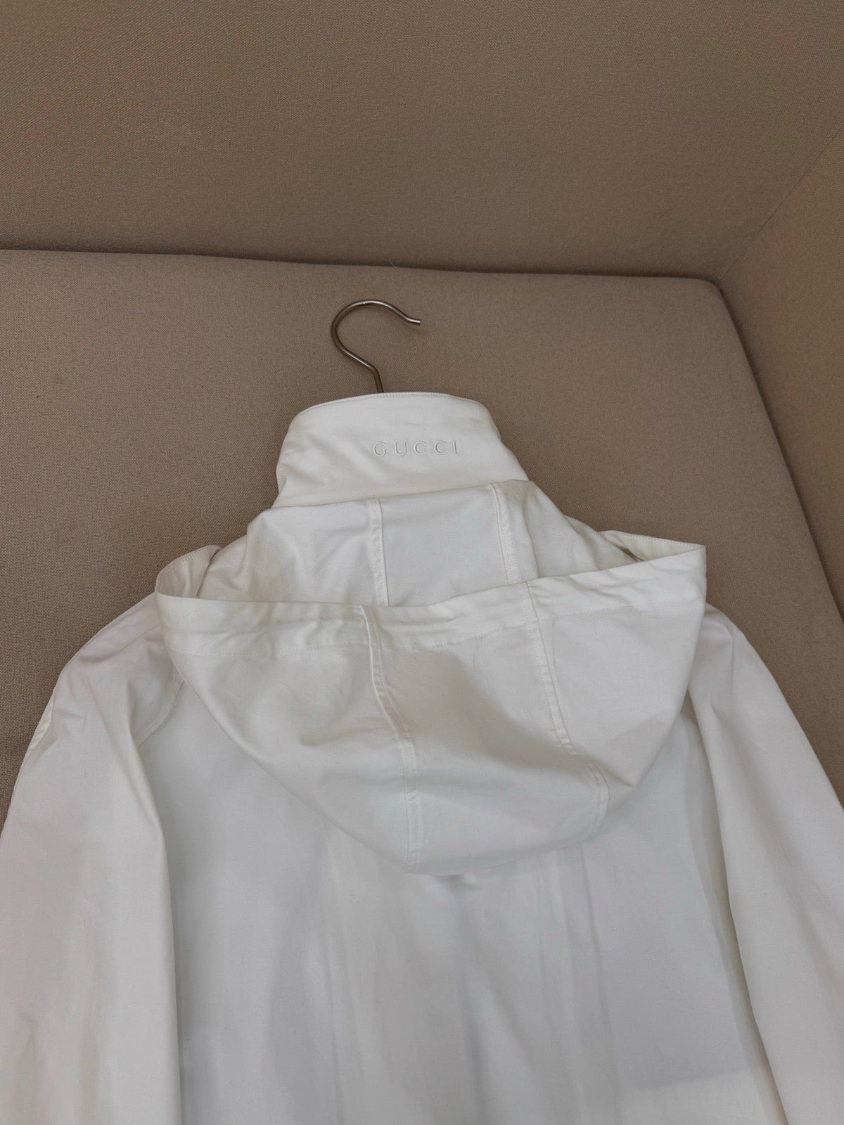 Black Nylon Plain Hooded - Men's
