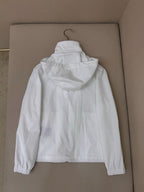 Black Nylon Plain Hooded - Men's