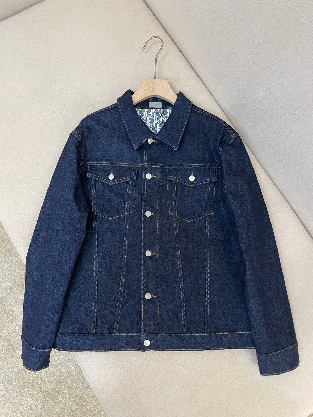 Blue Denim Plain Trucker - Men's