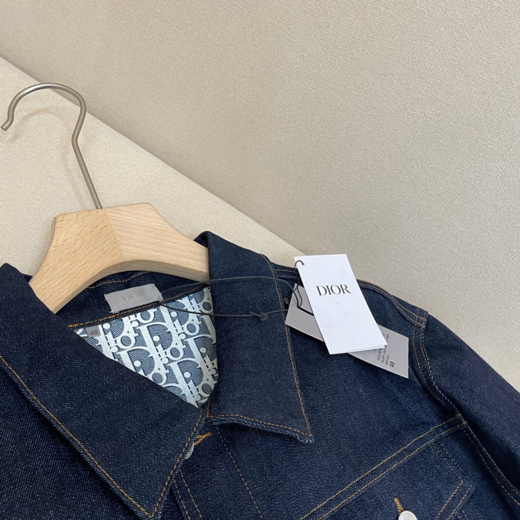 Blue Denim Plain Trucker - Men's