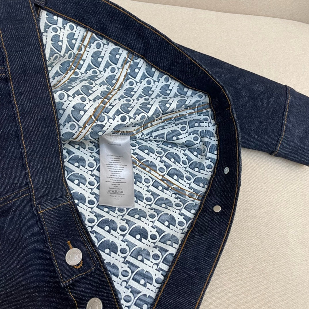 Blue Denim Plain Trucker - Men's