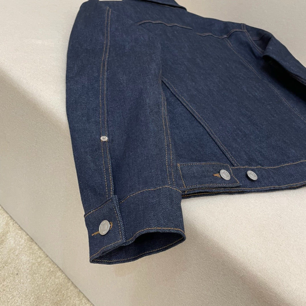 Blue Denim Plain Trucker - Men's