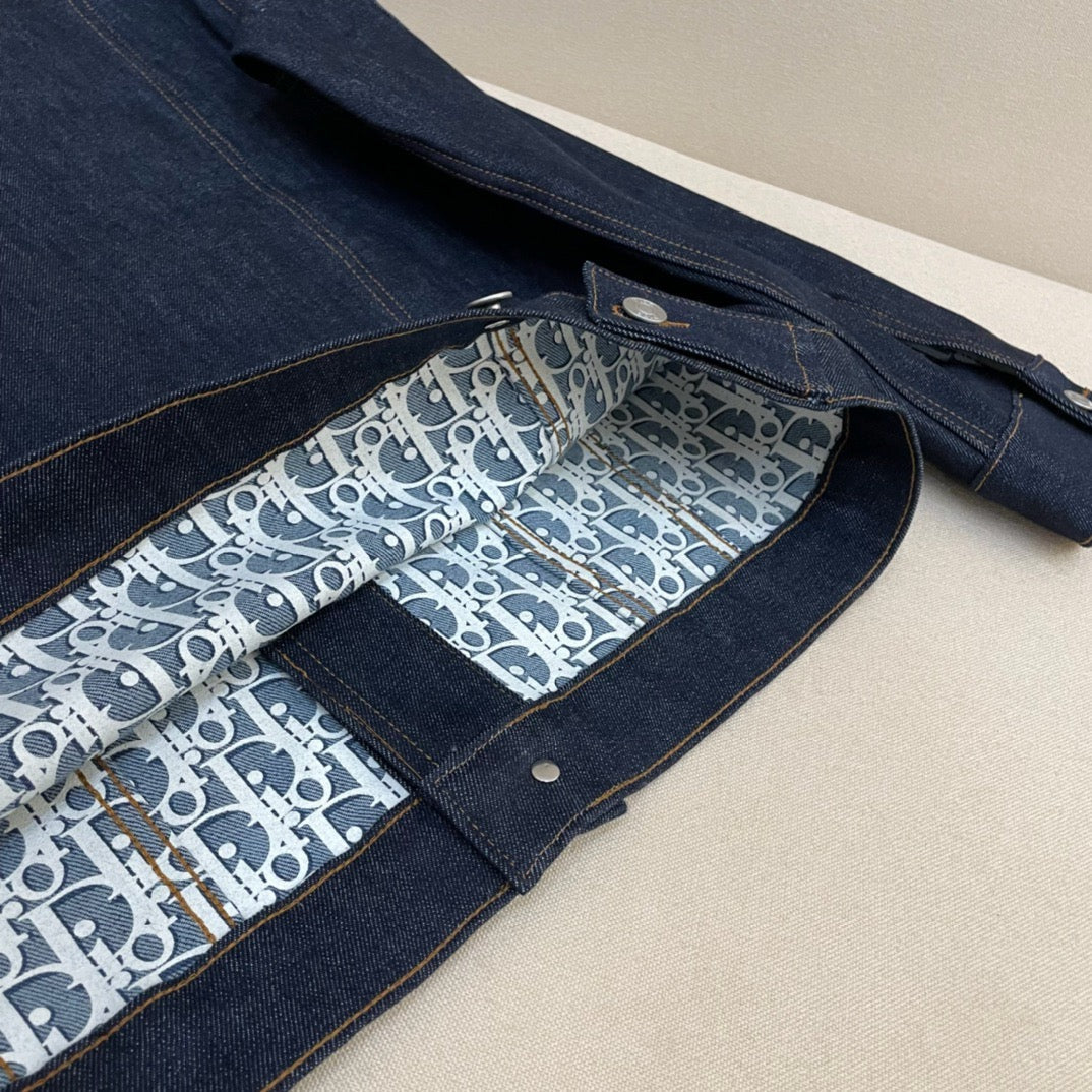 Blue Denim Plain Trucker - Men's