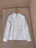 Brown Wool Plain Shirt Jacket - Men's