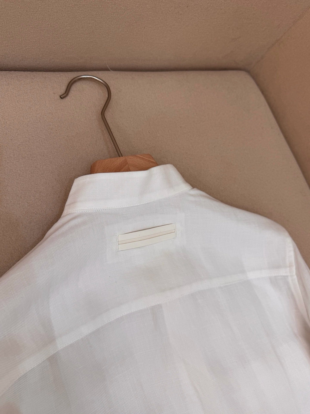 Brown Wool Plain Shirt Jacket - Men's