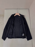 Navy Cotton Plain Blouson - Men's