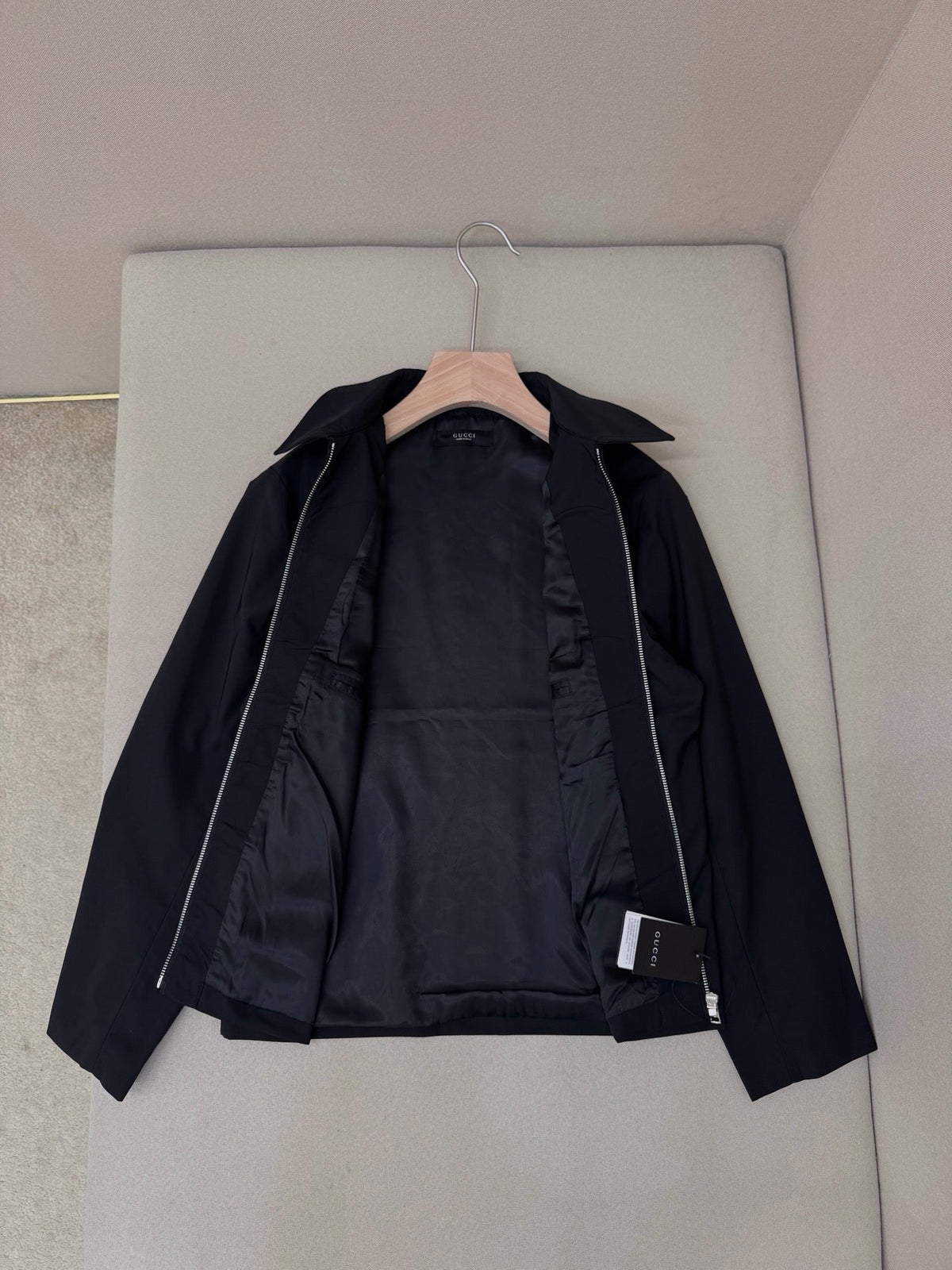 Navy Cotton Plain Blouson - Men's