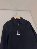 Navy Cotton Plain Blouson - Men's