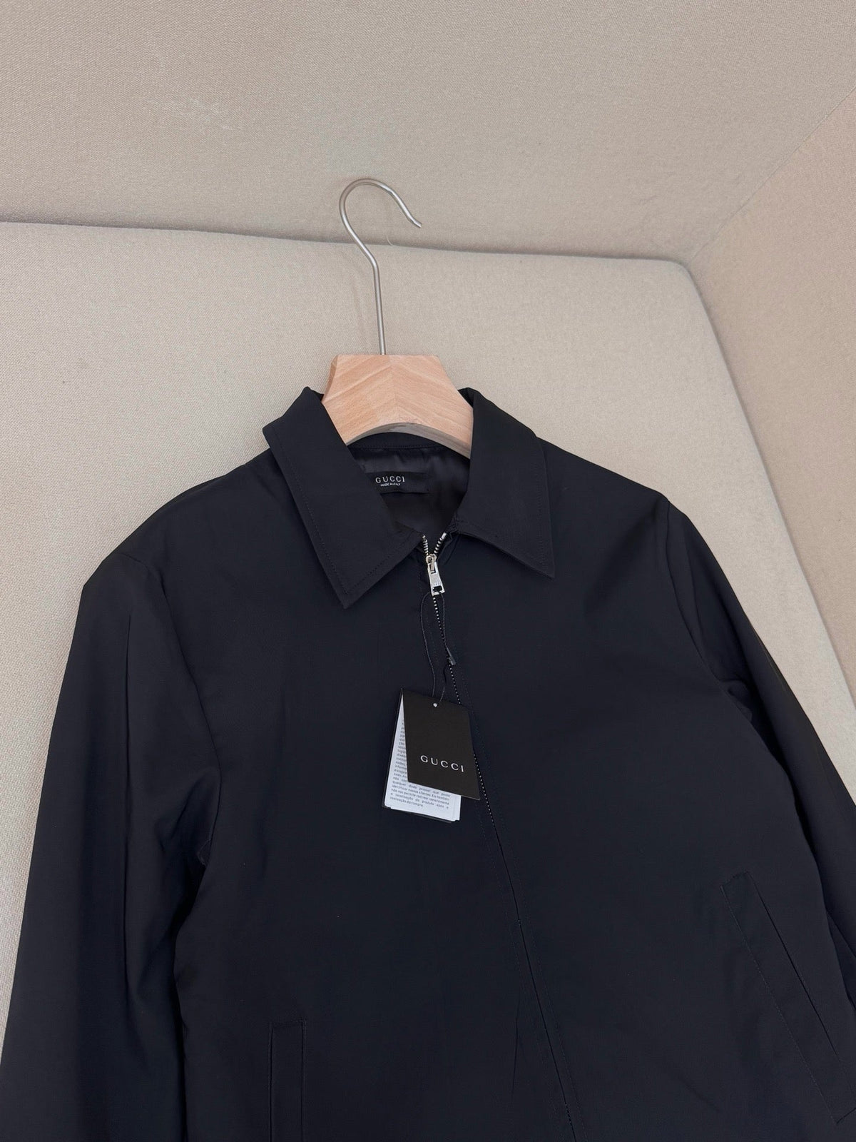 Navy Cotton Plain Blouson - Men's