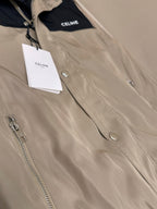 Beige Nylon Colourblock Hooded - Men's