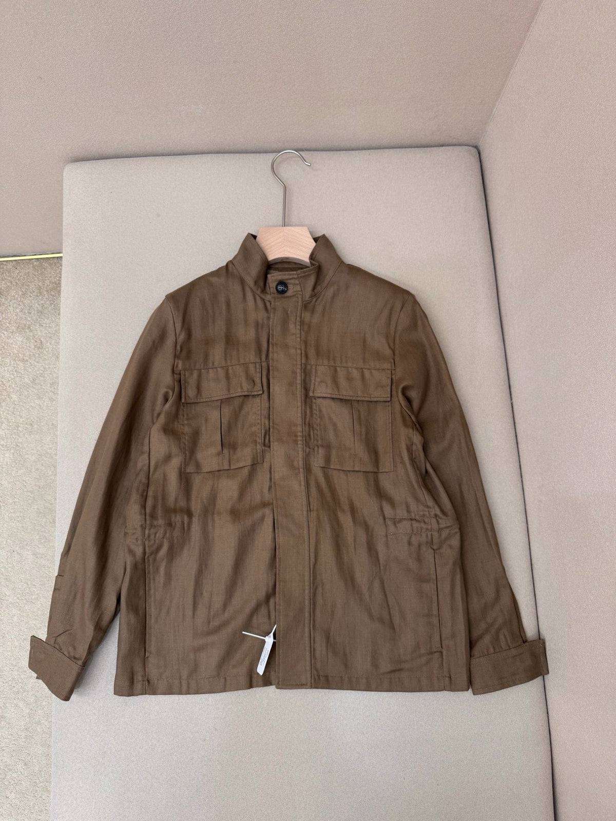 Brown Nylon Plain Field - Men's