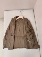 Brown Nylon Plain Field - Men's