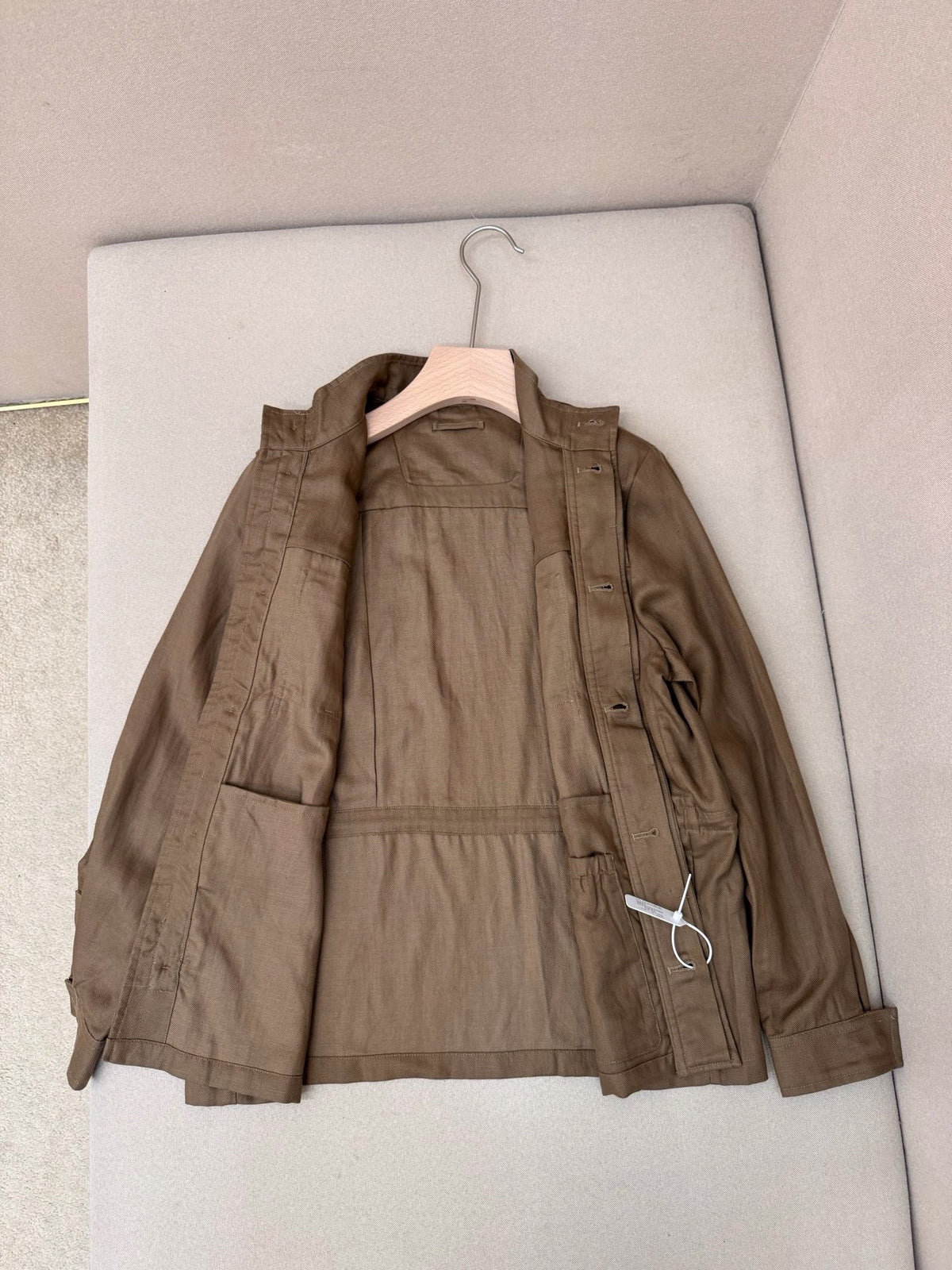 Brown Nylon Plain Field - Men's