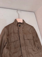 Brown Nylon Plain Field - Men's