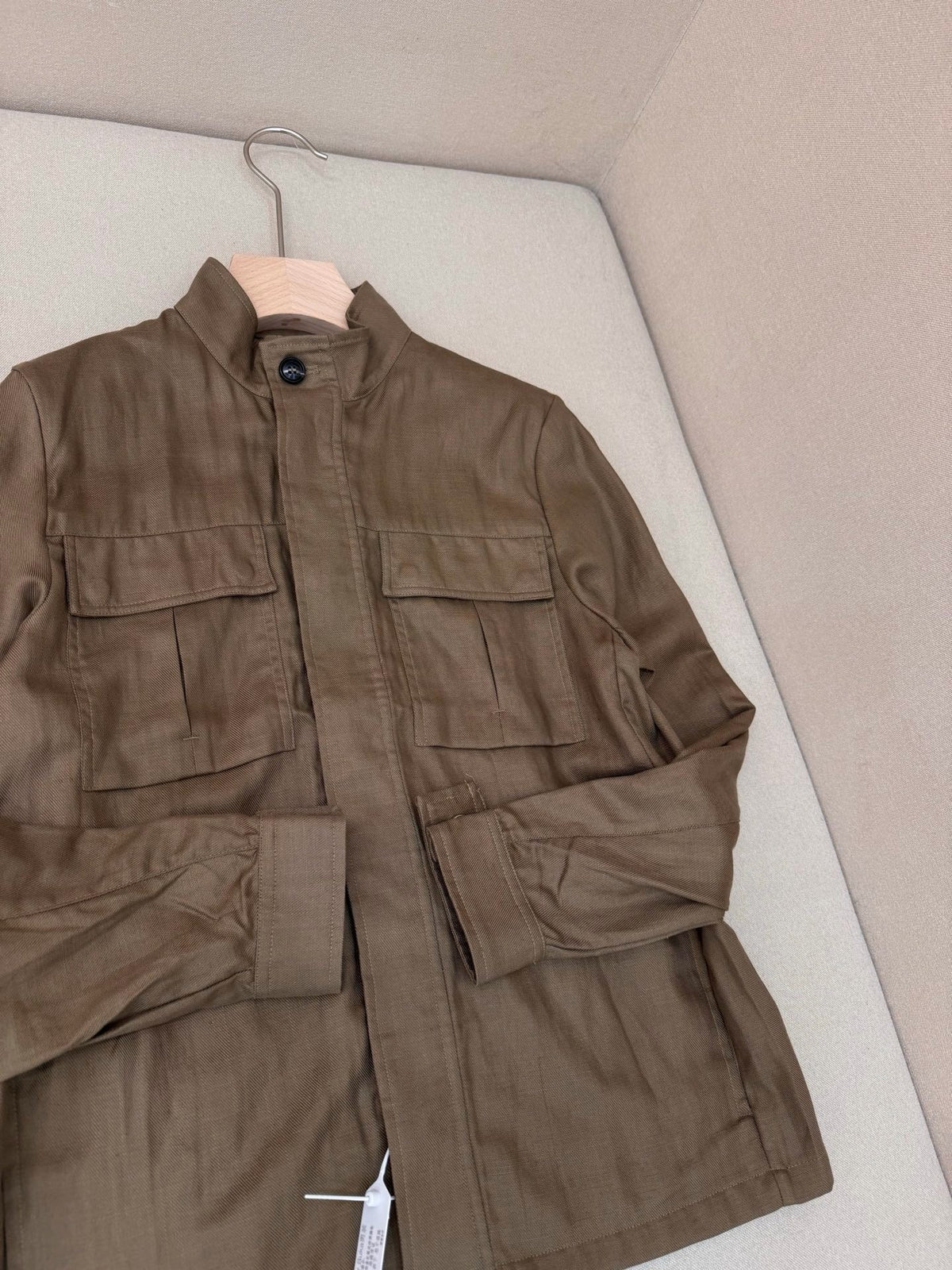 Brown Nylon Plain Field - Men's