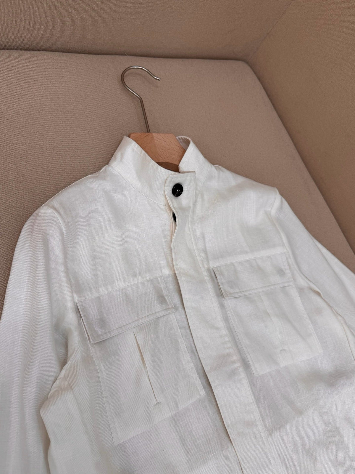 Brown Nylon Plain Field - Men's