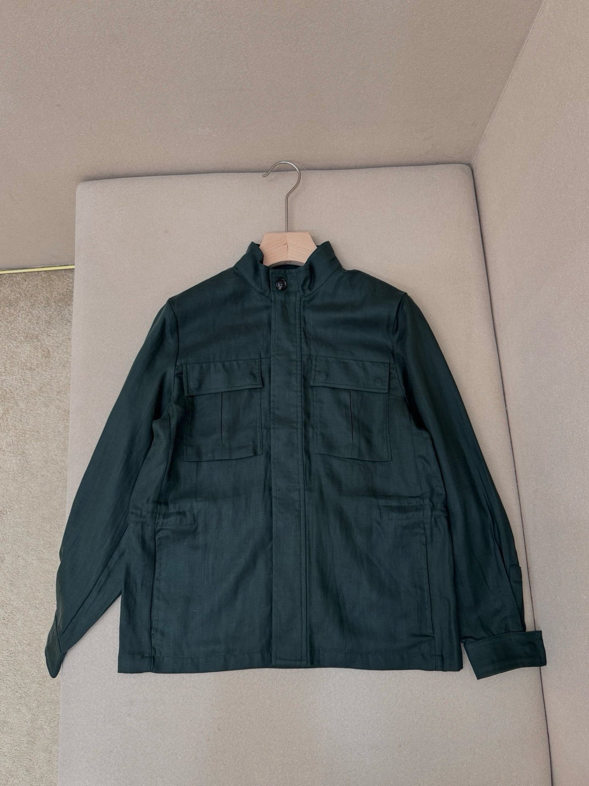 Brown Nylon Plain Field - Men's