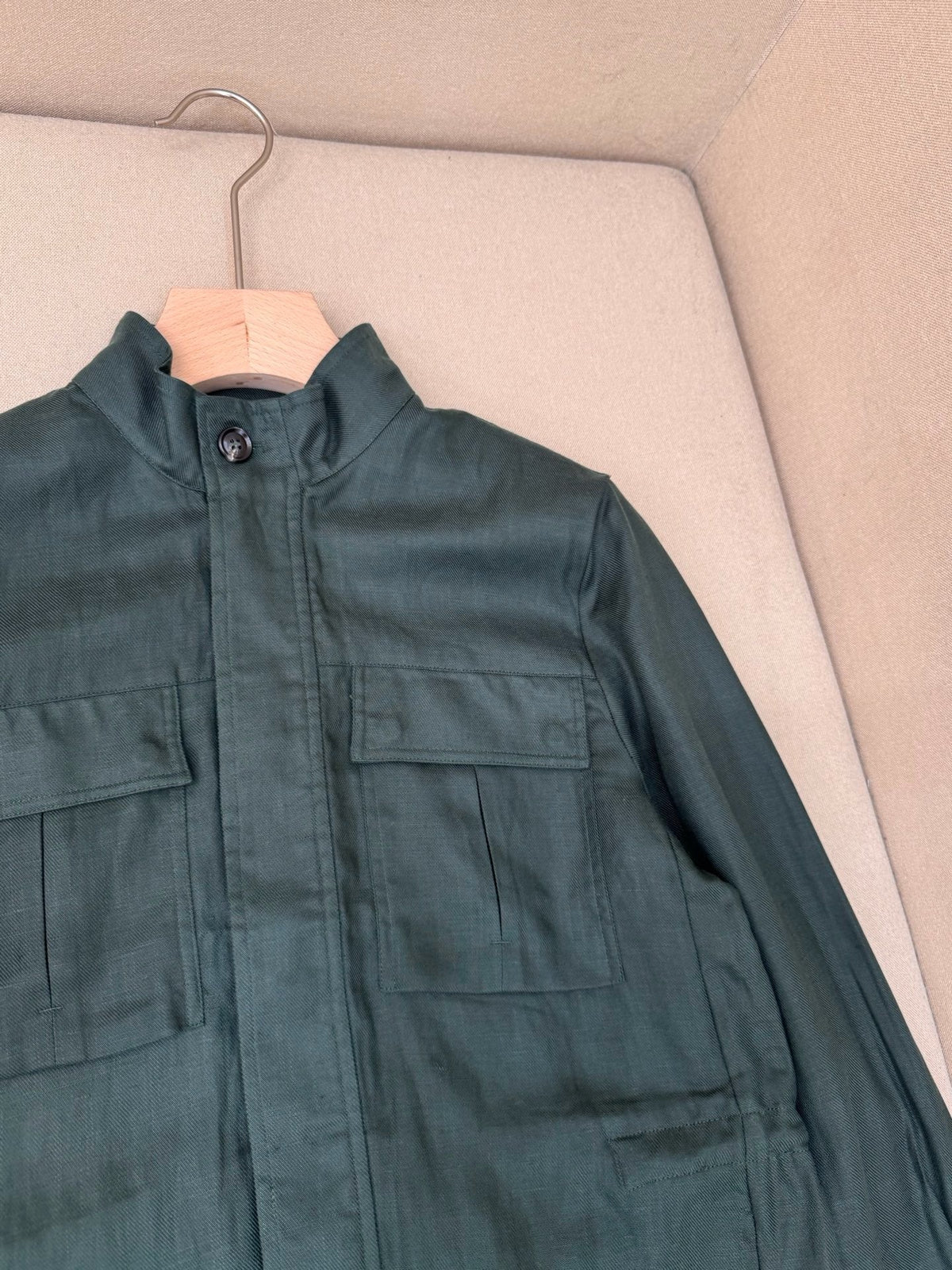 Brown Nylon Plain Field - Men's