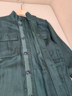 Brown Nylon Plain Field - Men's