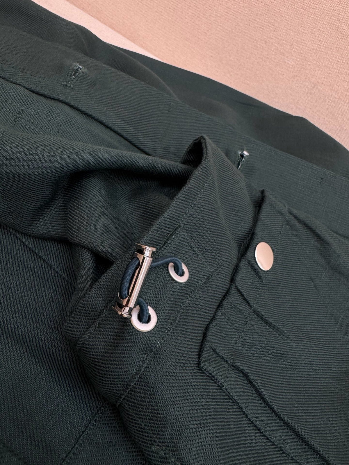 Brown Nylon Plain Field - Men's